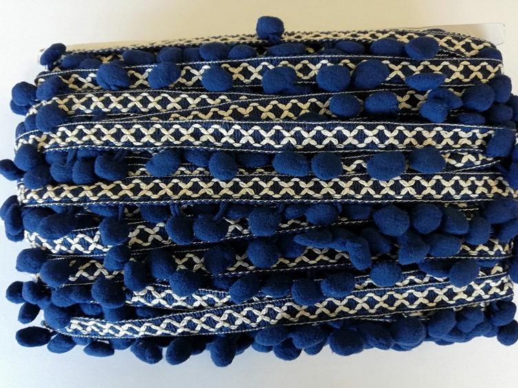 Pompon Kreuz marine