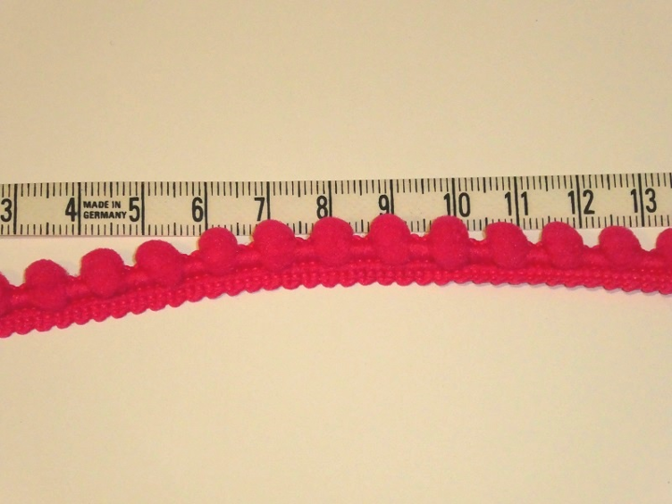 Pomponborte 7 mm pink