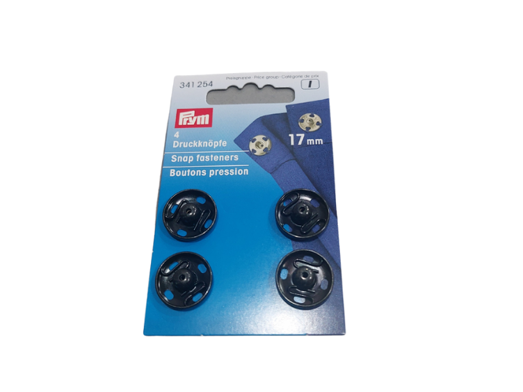 Prym Annähdruckknopf 21 mm schwarz