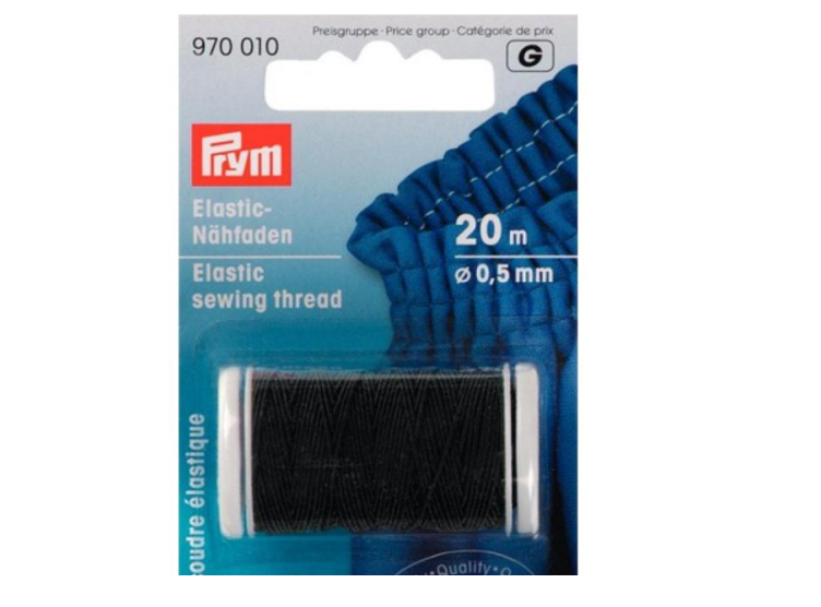 Prym Elastic-Nähfaden schwarz Ø 0,5mm