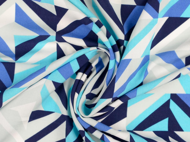 Quadrate marine/weiss Viscose - 0