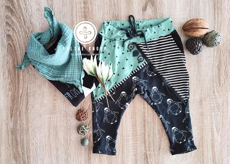 Quarantaseiesima Pantaloni Luana Bambini Papierschnittmuster by Stoffherz 80-170 - 69