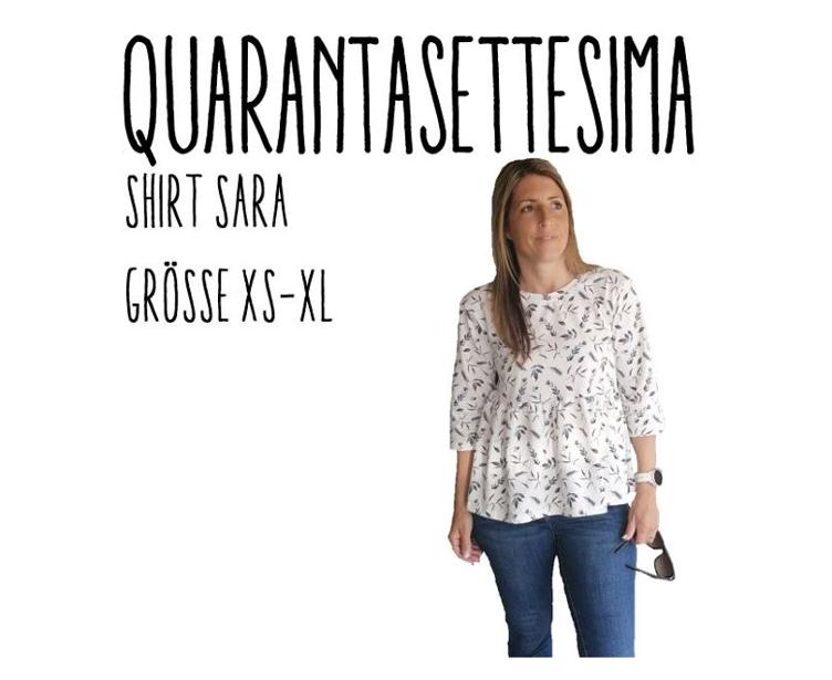 Quarantasettesima Shirt Sara Ebook by Stoffherz Grösse XS-XL