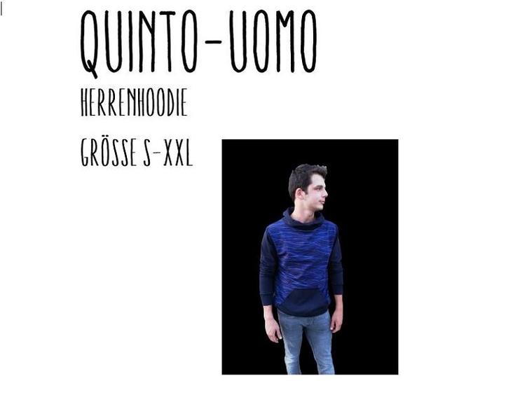 Quinto-Uomo Herrenhoodie S-XXL by Stoffherz Papierschnittmuster