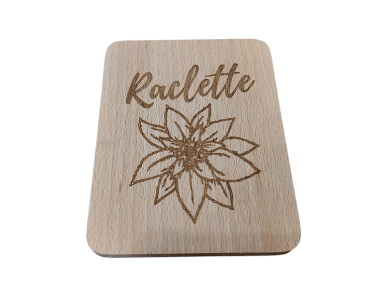 Raclette-Pfännli-Brett Edelweiss