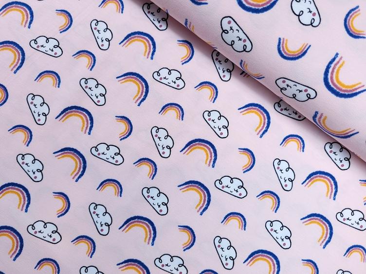 Regenbogen Wolken rosa Jersey