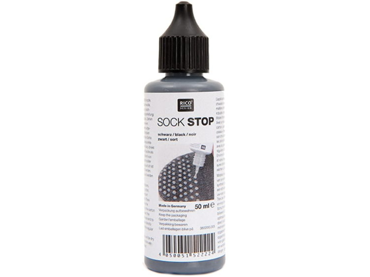Rico Socken Stop Latexcreme, schwarz