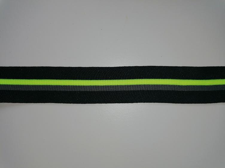 Ripsband 25 mm neongelb