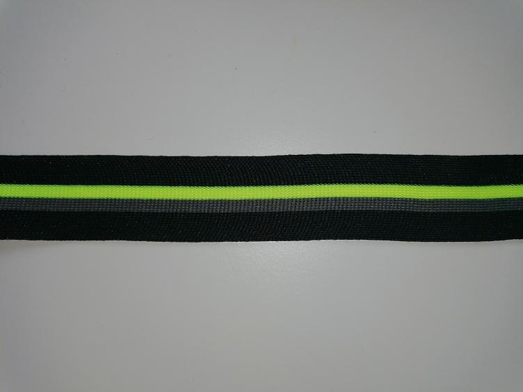 Ripsband 25 mm neongelb