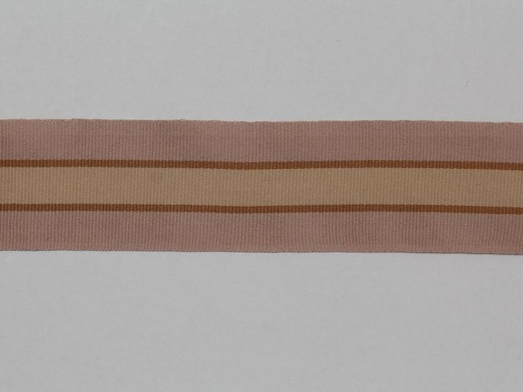 Ripsband rose gestreift 35 mm