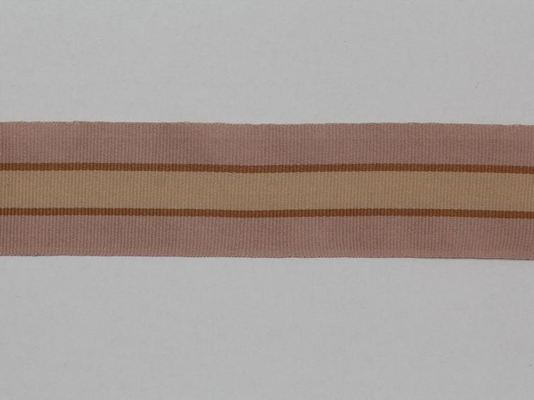 Ripsband rose gestreift 35 mm