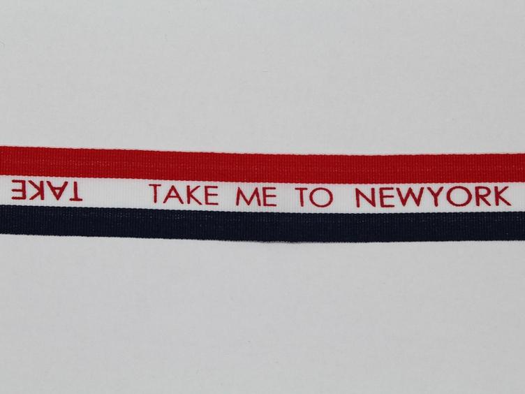 Ripsband `Take me to New York`