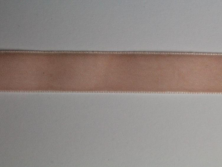 Samtband 15 mm rose