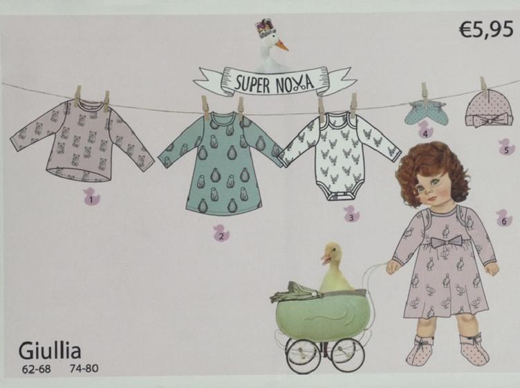 Schnittmuster Body Shirt und Kleid Grösse 68-80