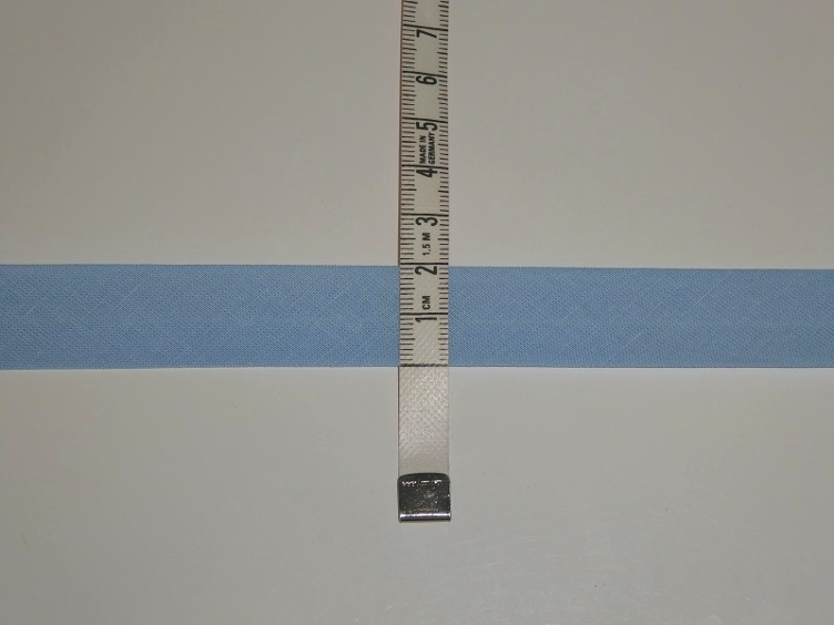 Schrägband BW hellblau 40 x 20 mm