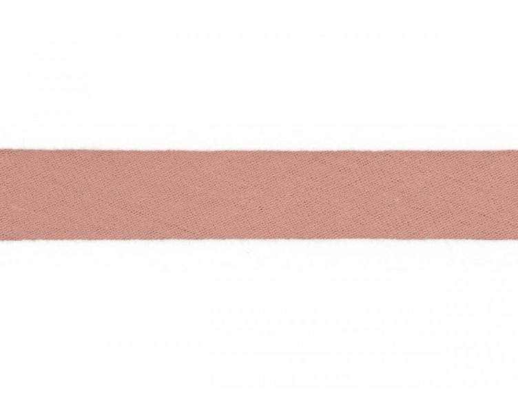 Schrägband Double Gauze dusty rose