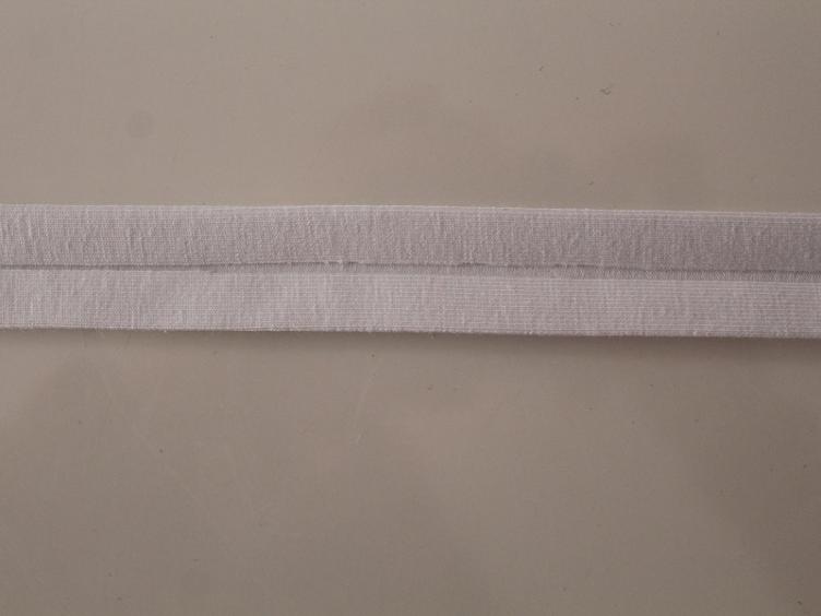 Schrägband Jersey weiss