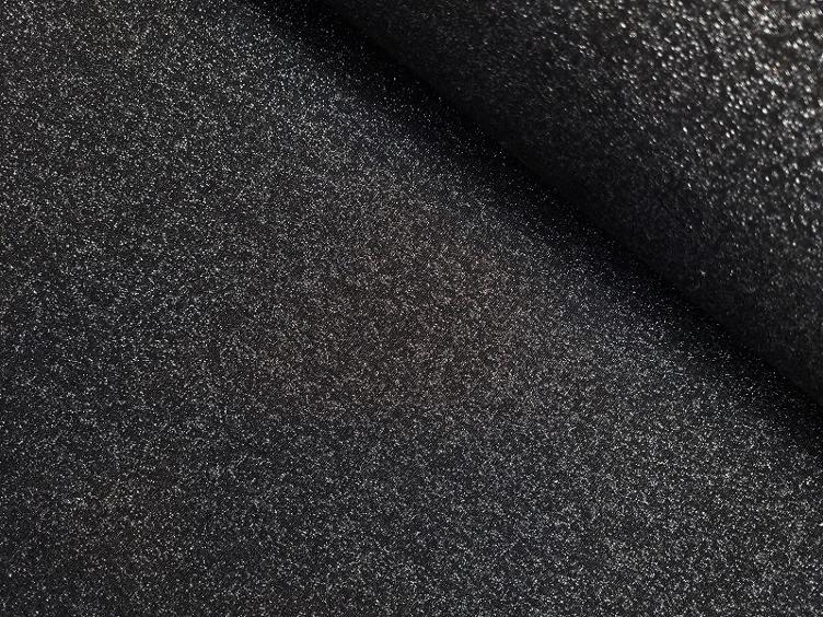 Schwarz glitzer Sweat aufgeraut