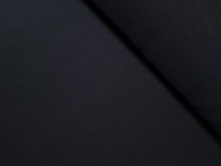 Schwarz uni aufgerauter Sweat 30 X 160 cm