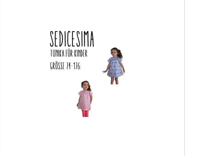 Sedicesima Tunika für Kinder Ebook by Stoffherz Grösse 74-164