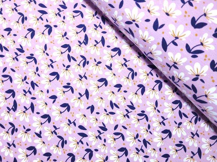 Simple Flower lilac Sweat leicht aufgeraut