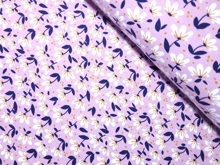Simple Flower lilac Sweat leicht aufgeraut