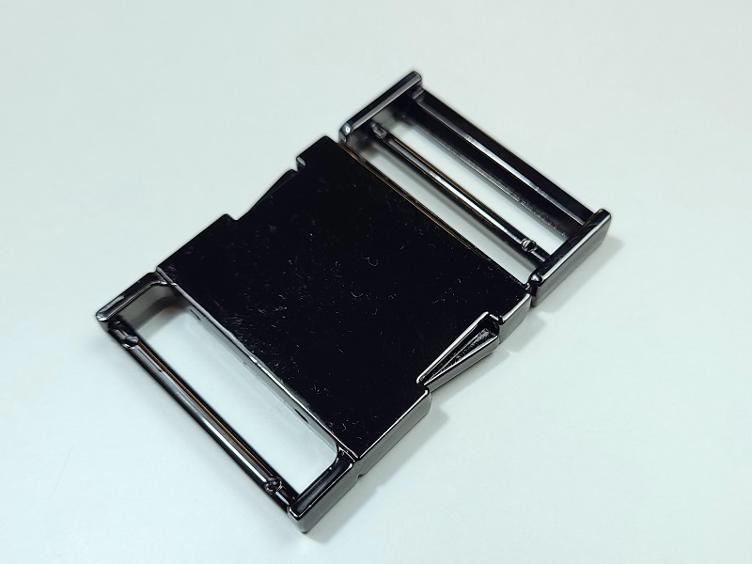 Steckschnalle 38mm Metall silber