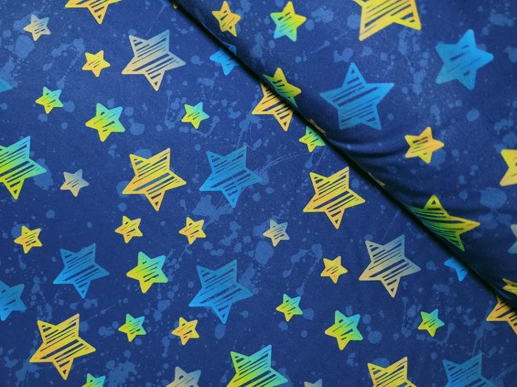 Sterne blau Softshell