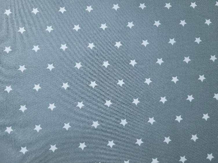 Sterne grau beschichtete Baumwolle