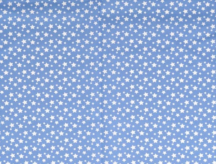 Sterne hellblau Baumwolle