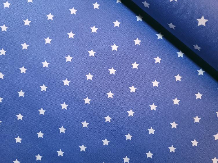 Sterne hellblau beschichtete Baumwolle