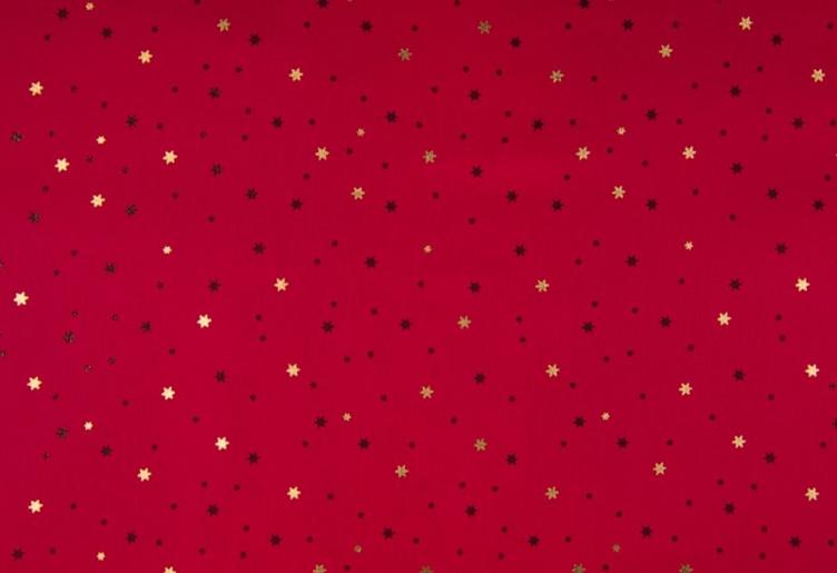 Sterne rot Baumwolle 60 x 150 cm