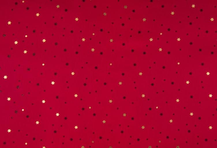 Sterne rot Baumwolle 60 x 150 cm