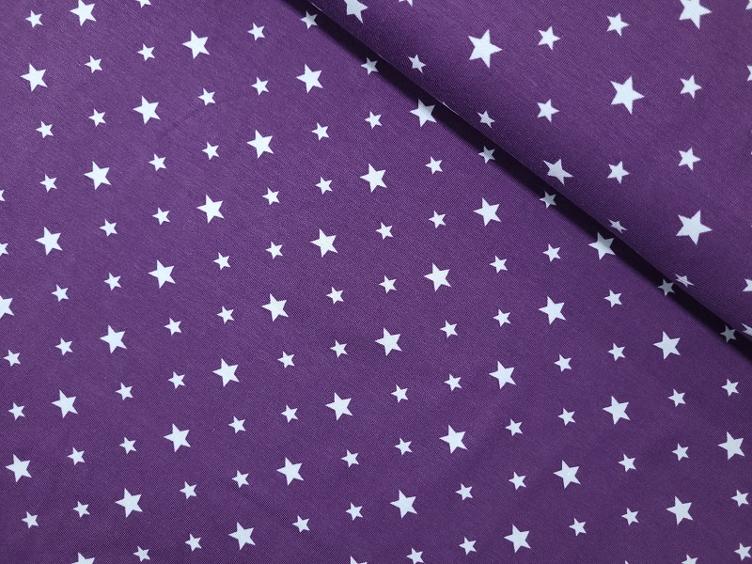 Sternen violette Jersey 80 X 150 cm