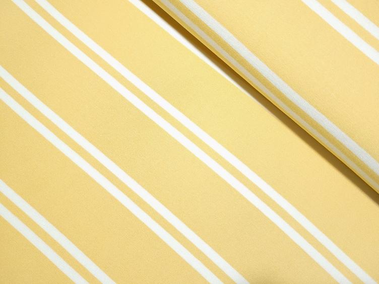 Streifen Jersey gelb/weiss 90 x 160 cm