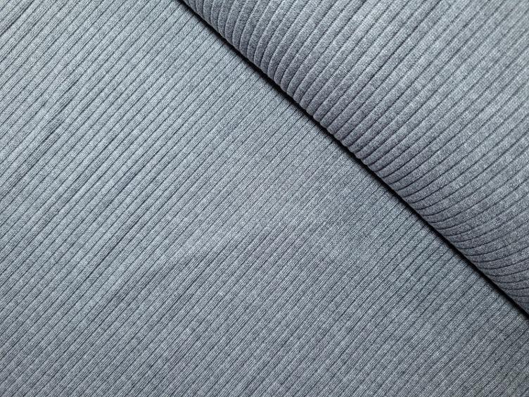 Strick grau Rippen