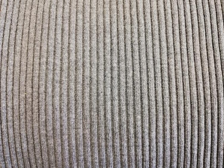 Strickschlauch grob gerippt grau meliert