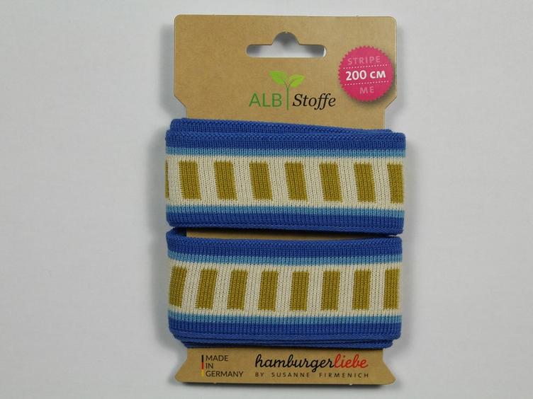 Stripe Me ICON blau senf Albstoffe