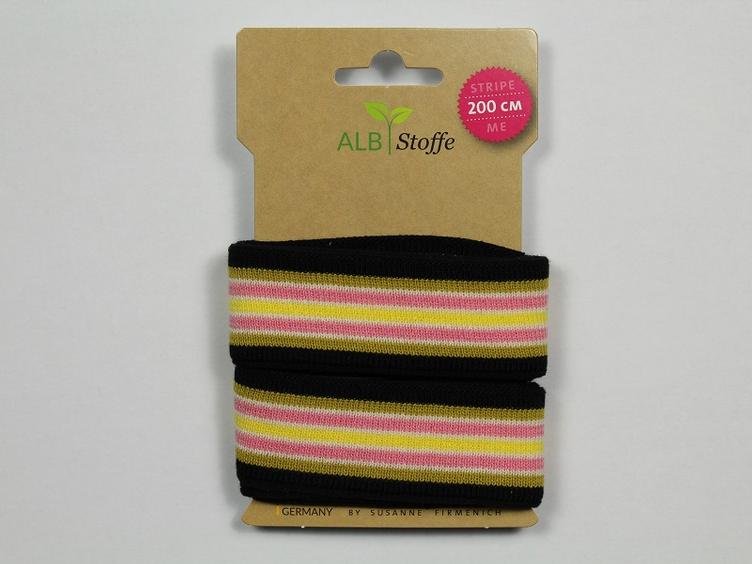 Stripe Me ICON marine/rosa/gelb Albstoffe