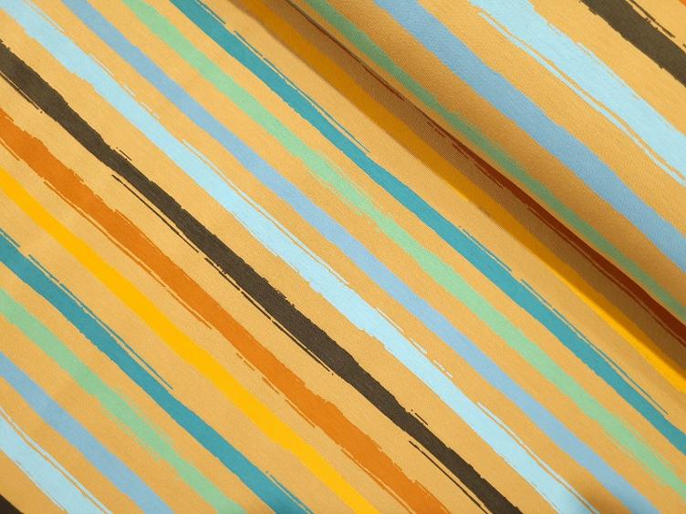 Stripe ocker Sweat