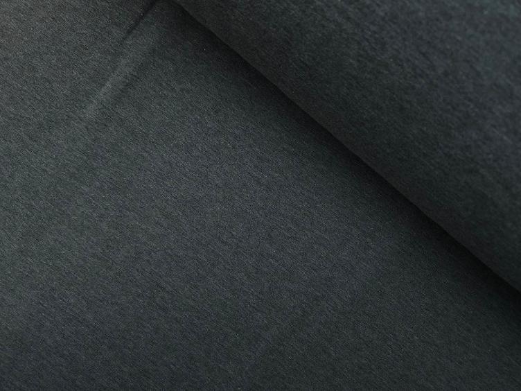 Sweatshirt uni dunkelgrau meliert 50 X 158 cm