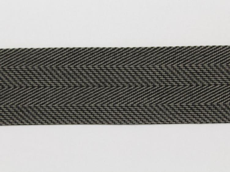 Taschengurtband anthrazit 40 mm