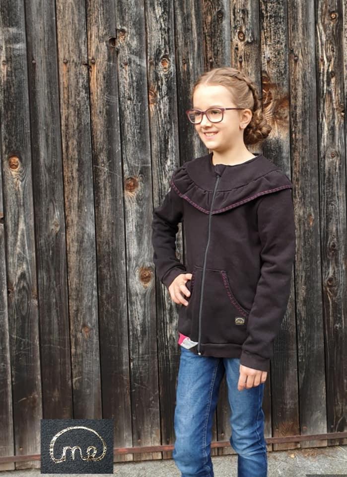 Trentacinquesima Bambina Sweatjacke Volante Papierschnittmuster by Stoffherz Grösse 80-170 - 12