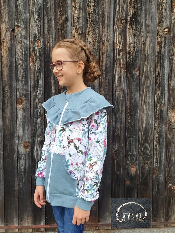 Trentacinquesima Bambina Sweatjacke Volante Papierschnittmuster by Stoffherz Grösse 80-170 - 32