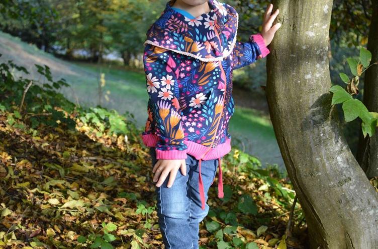 Trentacinquesima Bambina Sweatjacke Volante Papierschnittmuster by Stoffherz Grösse 80-170 - 17