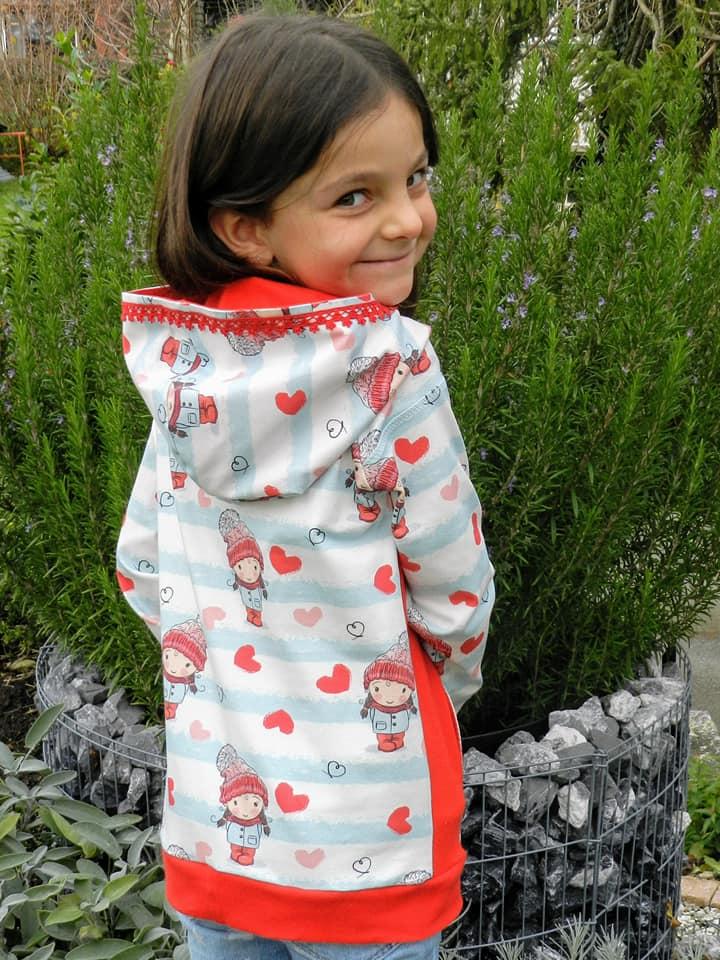 Trentaseiesimo Hoodie Bambini Papierschnittmuster by Stoffherz Grösse 80-176 - 56