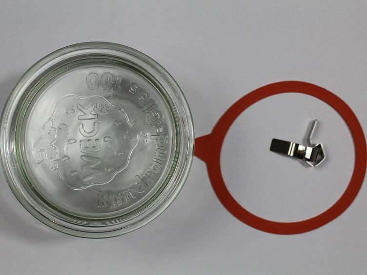 Tulpen-Randglas mit Glasdekcl 580 ml - 0