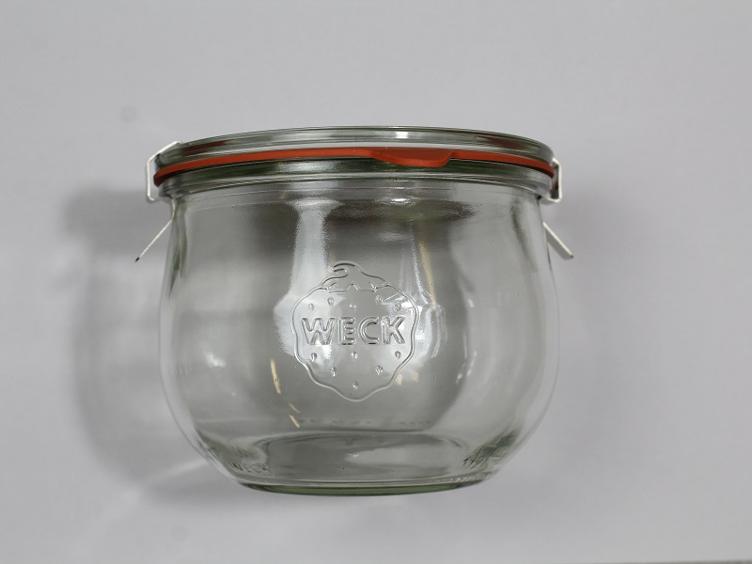 Tulpen-Randglas mit Glasdekcl 580 ml