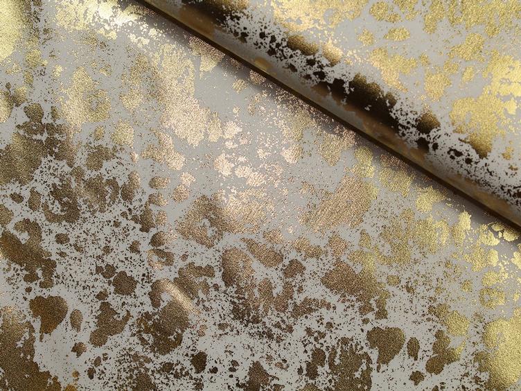 Twill mit Foliendruck gold Milliblus