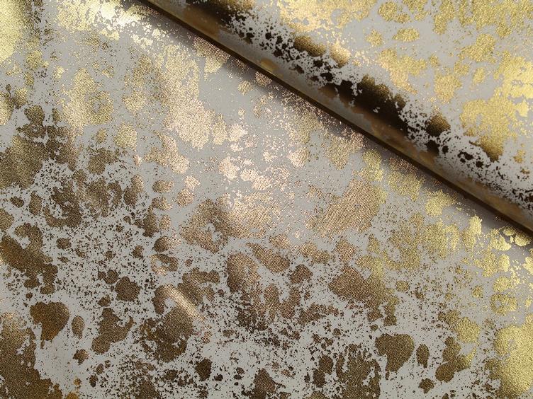 Twill mit Foliendruck gold Milliblus